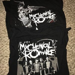 TWO My Chemical Romance Shirts BUNDLE
